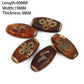 1/2pcs Prayer Mala Tibetan Mystical Dzi 3 Green Eyes Oval Beads DIY Bracelet Necklace Charms Findings For Jewelry Making 8x12mm