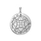 Key of Solomon Pendant for Necklace Stainless Steel Jewelry Amulet Mystical Moon Saturn Jupiter Sun Venus Mars Mercury Charms