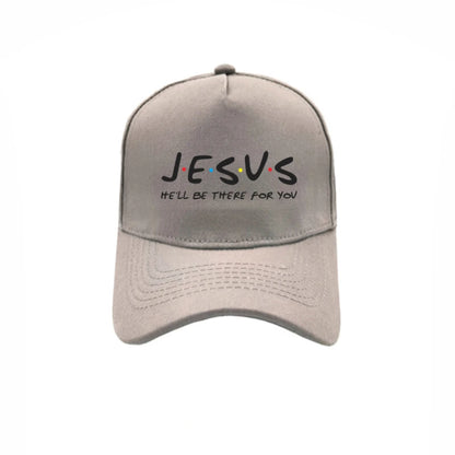 Jesus He'll Be There for You Friends Baseball Caps Men Women Outdoor Adjustable Snapback Religious Christian Hats MZ-362
