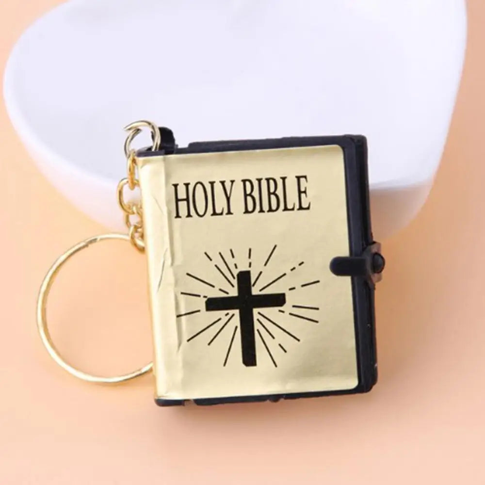 Muslim New Style Can Read Key ring Ark Quran Islamic Pendant Keychain Real Paper Pendant Religious Jewelry Wholesale