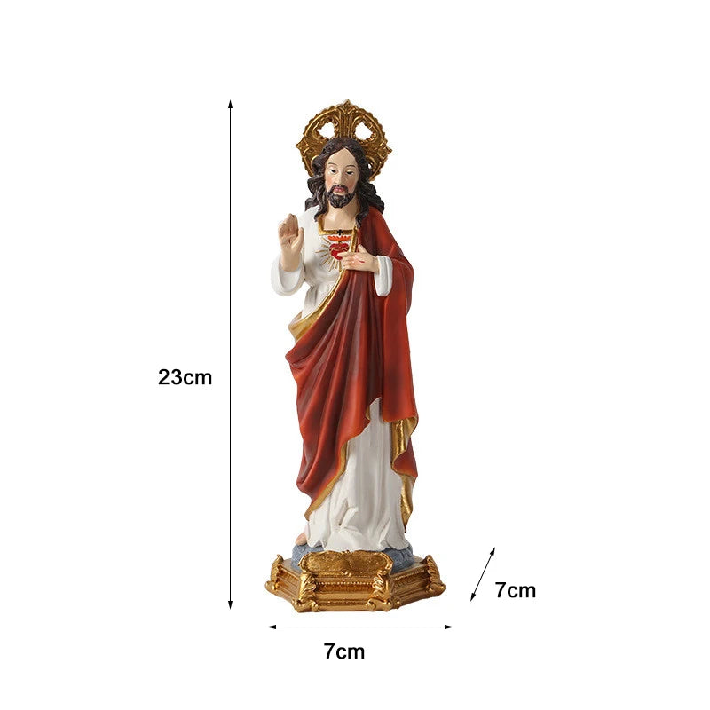 30cm 23cm Religious Jesus Sanctification figurine Decoration Resin Crafts Church supplies Religioso statue et sculptures home