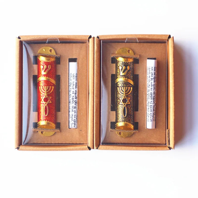 Mezuzah Case Home decor Mezuza With Torah parchment scroll Mezuzah