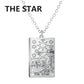 Dawapara Tarot Cards Necklace Women Stainless Steel Necklace Wealth Amulet Classic Tarot Major Arcana Divination Charm Jewelry