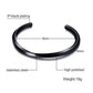 MEN TWISTED C BANGLE WITH SMALL WRIST MOBIUS BRACELET ANTIQUE SILVER COLOR STACKING CUFF BANGLE STAINLESS STEEL UNISEX JEWELRY