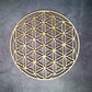 Wooden Flower Of Life Christmas Ornaments, Sacred Geometry Ornaments Home Decoration, Wood Sign Wall Art Seed of Life  Coaster