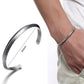 Vnox Oxidized Antique Stainless Steel Bangle for Women Men,Vintage Simple Basic Unisex Cuff Bracelet,Solid Metal Viking Jewelry