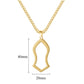 NALAIN NECKLACE Pendant Stainless Steel Jewelry Arabic God Messager Gift For men AYATUL KURS Muslim Allah's Slipper Pendant
