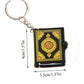 1Pcs New Muslim Keychains Mini Quran Book Paper Can Read Pendant Key Ring Islamic Unisex Religious Jewelry Wholesale Islam Gift