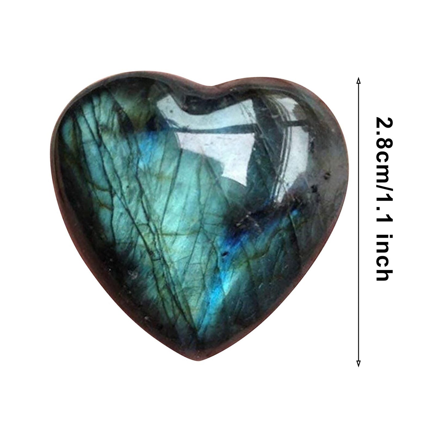 Natural Moonstone Crystal Labradorite Palm Stones Healing Quartz Gemstone Worry Stone Heart Shape For Jewllery Making Камни#10