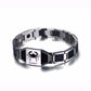 Vnox Gents Carbon Fiber Bracelets for Men Twelve Constellation Gemini Leo Engraved Stainless Steel Bio Energy with tool