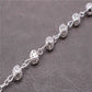 6MM Crystal Bead Cross Necklace Premium Golden Hollow Bead Necklace Rosary, Hollow Bead Cross Necklace