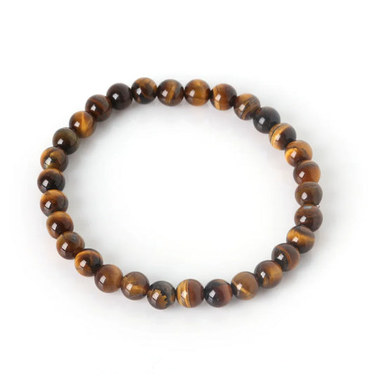 6MM Natural Stone Loose Spacer Beads Bracelet Men Power Charm Bracelet Energy Yoga Mala stretch Bracelets for women