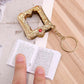 Muslim New Style Can Read Key ring Ark Quran Islamic Pendant Keychain Real Paper Pendant Religious Jewelry Wholesale