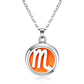 New 12 Constellations Aroma Necklace Stainless Steel Magnetic Pendant Aromatherapy Essential Oil Diffuser Perfume Locket Jewelry