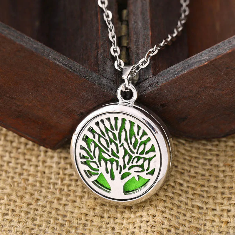 12 Constellations Styles Magnetic Aromatherapy Necklace Jewelry Perfume Pendant Stainless Steel Essential Oil Diffuser Lockets