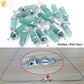 CSJA Fluorite Crystals Necklaces Pendants Suspension Quartz Natural Gem Stone Necklace for Women Hexagonal Reiki Healing G954