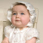 Infant Girl Dress and Hat Set Lace White Newborn Baptism Dress for Girls 3M 6M 1Year Birthday Flower Girl Dress Christening Gown