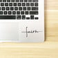 Faith Cross Decal Christian Religious Vinyl Sticker Car Window Decor ,  Women's Christian Laptop Decals for Apple MacBook Decor