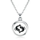 12 Constellations Styles Magnetic Aromatherapy Necklace Jewelry Perfume Pendant Stainless Steel Essential Oil Diffuser Lockets