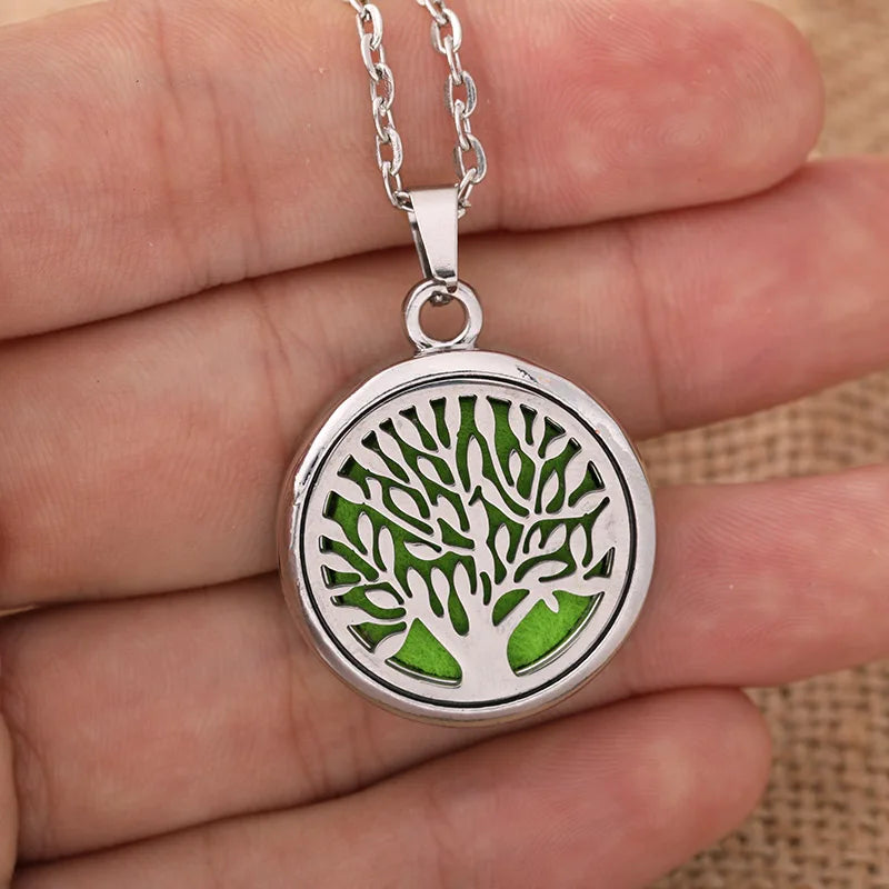 12 Constellations Styles Magnetic Aromatherapy Necklace Jewelry Perfume Pendant Stainless Steel Essential Oil Diffuser Lockets