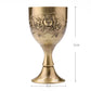 Wine Glasses Vintage Mediterranean Sea Goblet 40/120ML Drinkware Copper Mugs Handmade Engraving Flower Pattern Cup Drinkware