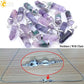 CSJA Fluorite Crystals Necklaces Pendants Suspension Quartz Natural Gem Stone Necklace for Women Hexagonal Reiki Healing G954