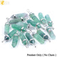CSJA Fluorite Crystals Necklaces Pendants Suspension Quartz Natural Gem Stone Necklace for Women Hexagonal Reiki Healing G954