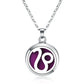 New 12 Constellations Aroma Necklace Stainless Steel Magnetic Pendant Aromatherapy Essential Oil Diffuser Perfume Locket Jewelry