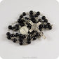 6mm Black Glass Rosary Beads Saint Benedict Medal INRI JESUS Cross Pendant Catholic Christian Fashion Religious Jewelry