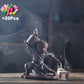 Gift 20Cones Creative Handmade Zen Kung Fu Monk Buddha Backflow Incense Burner Kungfu Tea Tea Art Tea Pet Smell Removing Incense