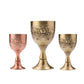 Wine Glasses Vintage Mediterranean Sea Goblet 40/120ML Drinkware Copper Mugs Handmade Engraving Flower Pattern Cup Drinkware