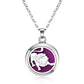 12 Constellations Styles Magnetic Aromatherapy Necklace Jewelry Perfume Pendant Stainless Steel Essential Oil Diffuser Lockets