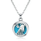 12 Constellations Styles Magnetic Aromatherapy Necklace Jewelry Perfume Pendant Stainless Steel Essential Oil Diffuser Lockets