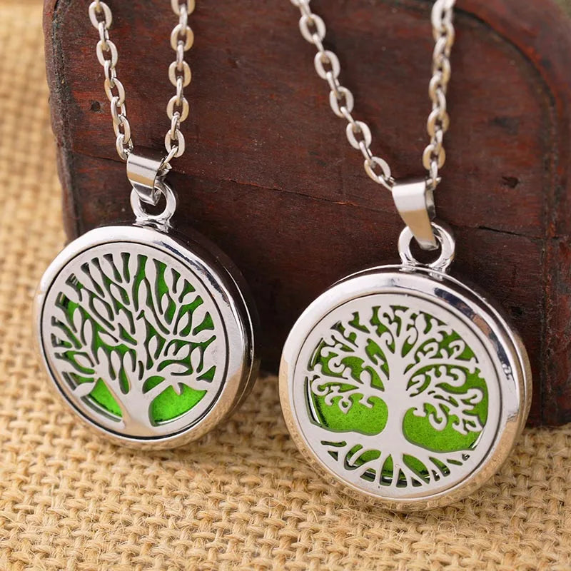 12 Constellations Styles Magnetic Aromatherapy Necklace Jewelry Perfume Pendant Stainless Steel Essential Oil Diffuser Lockets