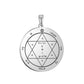 Key of Solomon Pendant for Necklace Stainless Steel Jewelry Amulet Mystical Moon Saturn Jupiter Sun Venus Mars Mercury Charms