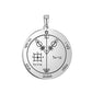 Key of Solomon Pendant for Necklace Stainless Steel Jewelry Amulet Mystical Moon Saturn Jupiter Sun Venus Mars Mercury Charms