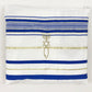 Tallit Prayer Shawl Polyester Tallit Tzitzit for Prayer With David Star Print Wash & Iron Gift Bar Mitzvah Big size