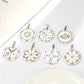 Key of Solomon Pendant for Necklace Stainless Steel Jewelry Amulet Mystical Moon Saturn Jupiter Sun Venus Mars Mercury Charms