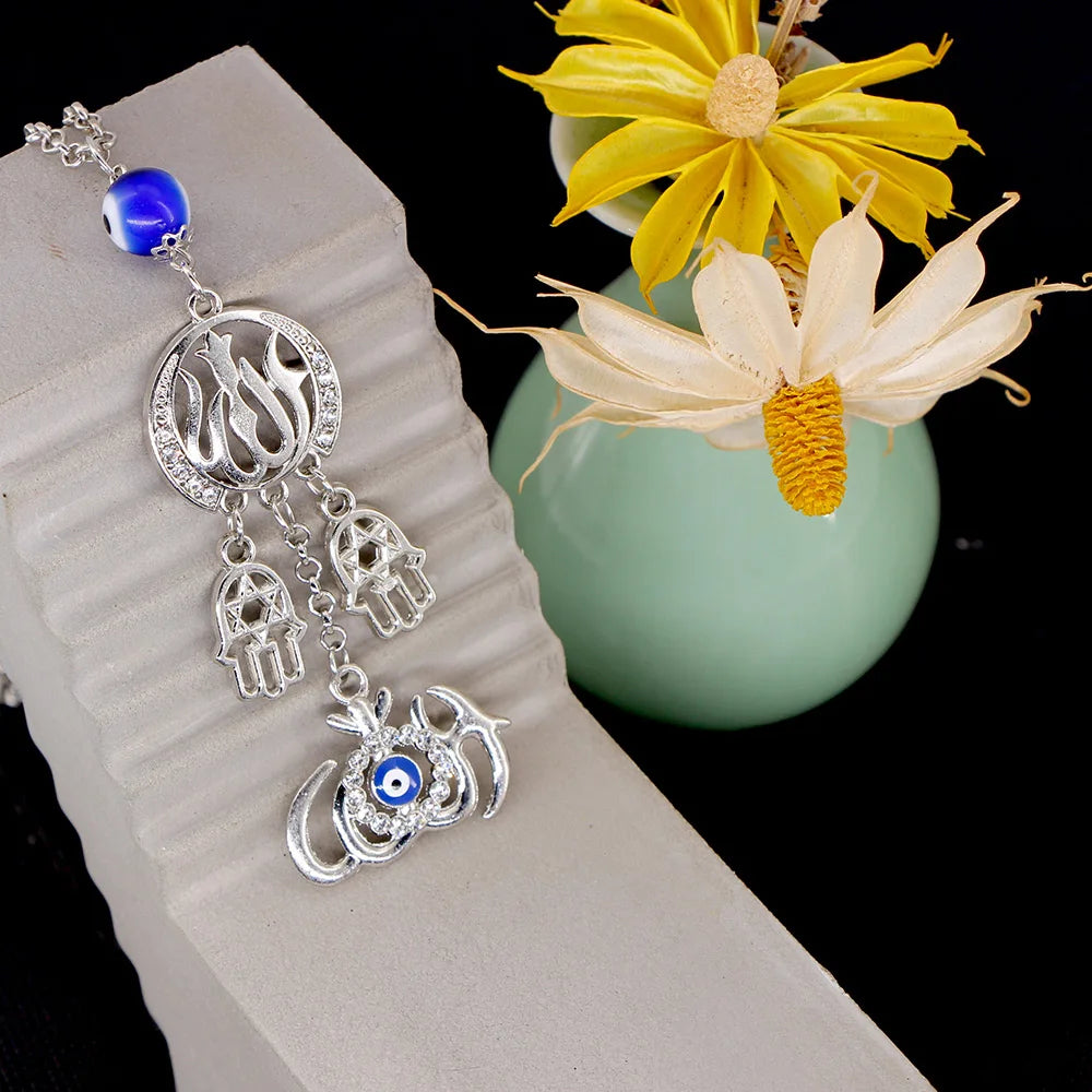 Automobiles Interior islam muslim Allah Hamsa Hand Of Fatima Turkey Evil Eye Car Pendant Hanging Ornaments Accessories Gifts