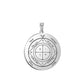 Key of Solomon Pendant for Necklace Stainless Steel Jewelry Amulet Mystical Moon Saturn Jupiter Sun Venus Mars Mercury Charms
