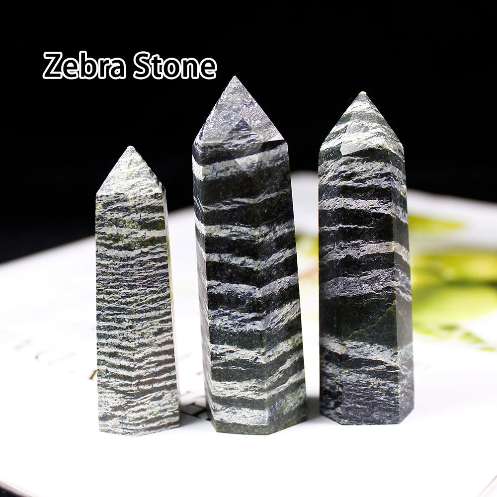 Runyangshi Crystal Point Prism Crafts Natural Stone Quartz Tower 36 Colors Energy Mineral Wand Home Decoration