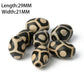 1/2pcs Prayer Mala Tibetan Mystical Dzi 3 Green Eyes Oval Beads DIY Bracelet Necklace Charms Findings For Jewelry Making 8x12mm
