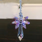 1PCS Rainbow Guardian Angel Crystal Suncatcher Hangings Crystal Glass Ornament Home Garden Decoration Porch Decor