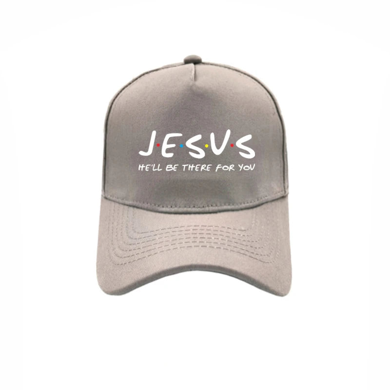 Jesus He'll Be There for You Friends Baseball Caps Men Women Outdoor Adjustable Snapback Religious Christian Hats MZ-362