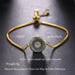 Juya Handmade Copper Adjustable Chains Micro Pave Zircon Enamel Greek Evil Eye Of Fatima Hamsa Hand Bracelets For Women Men