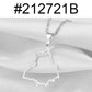 Anniyo Punjab State India Map Pendant Necklace Outline Jewelry #212721