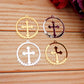 10pcs/Lot Acrylic Mirror Christian Cross Hanging Ornaments Christening & Baptism Wedding Party DIY Gifts Decor