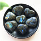Natural Moonstone Crystal Labradorite Palm Stones Healing Quartz Gemstone Worry Stone Heart Shape For Jewllery Making Камни#10