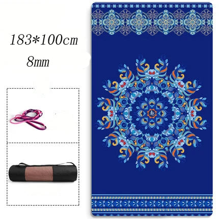 Extra Large Size Non-Slip Yoga Mat Natural Suede Quick Dry TPE Fitness Gymnastics Pilates Exercise Mat Picnic Mat Meditation Mat