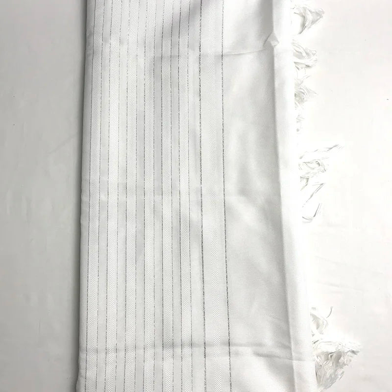 Tallit Israel Jewish Talit New Design White Color Polyester Large Size Prayer Shawl Tallit With Bag 140x190cm